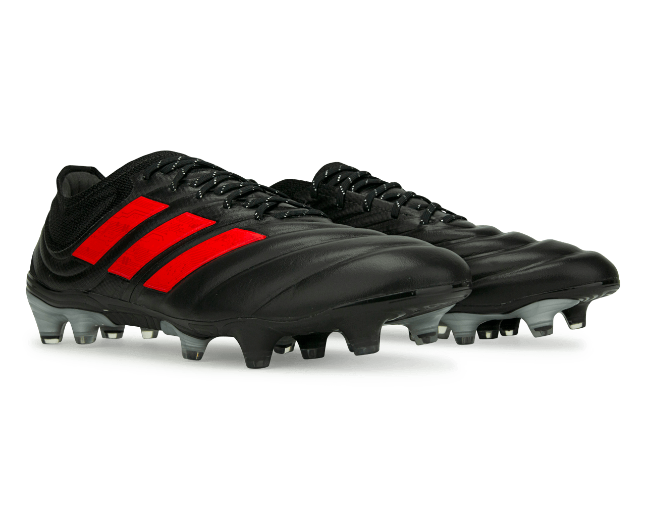 adidas Men's Copa 19.1 FG Core Black/Hi-Res Red/Silver Metallic - Image 4