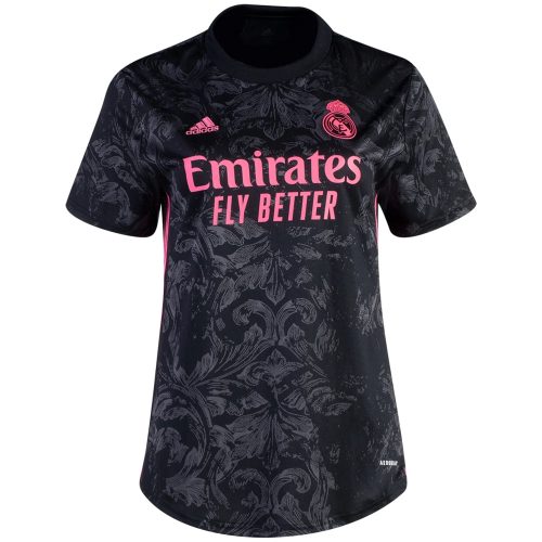 adidas Womens Real Madrid 2020/21 Away Jersey Black