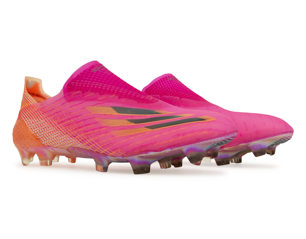 adidas Men's X Ghosted+ FG Pink/Orange - Image 3