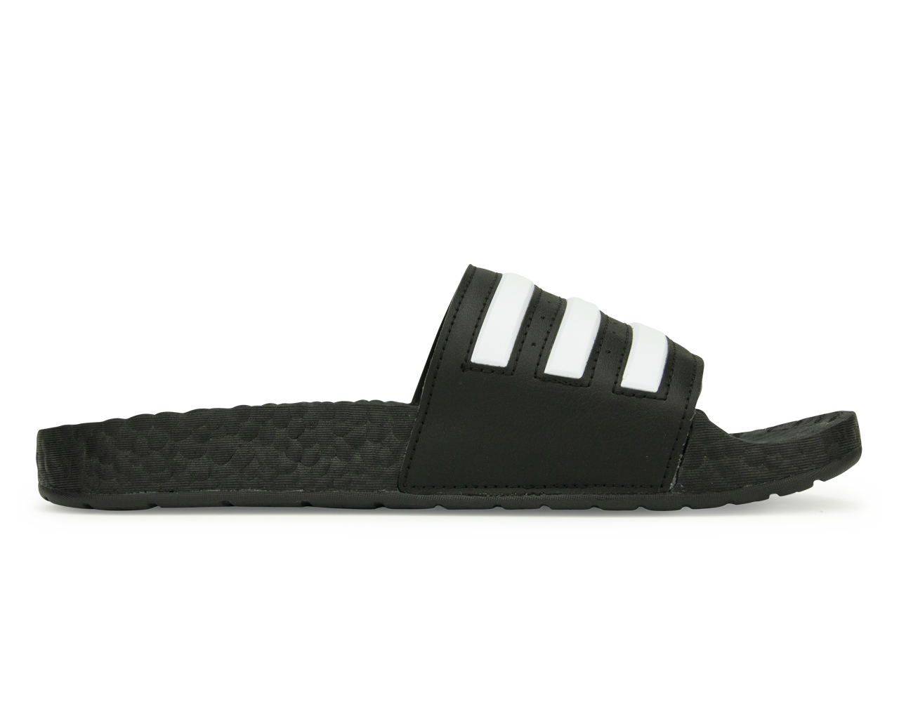 adidas Men's Adilette Boost Sandals Black/White - Image 2