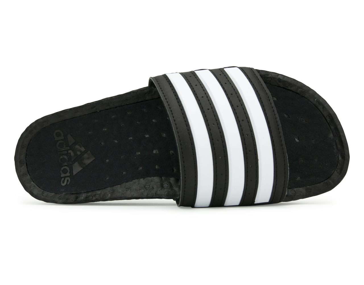 adidas Men's Adilette Boost Sandals Black/White - Image 5