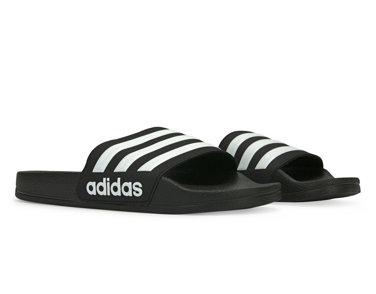 adidas Kids Adilette Shower Slides Black/White - Image 4