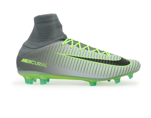 Nike Men's Mercurial Veloce III DF FG PurePlatinum/Black/Ghost Green