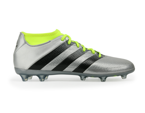 adidas Men's ACE 16.2 Primemesh FG/AG Silver Metalic/Core Black/Solar Yellow