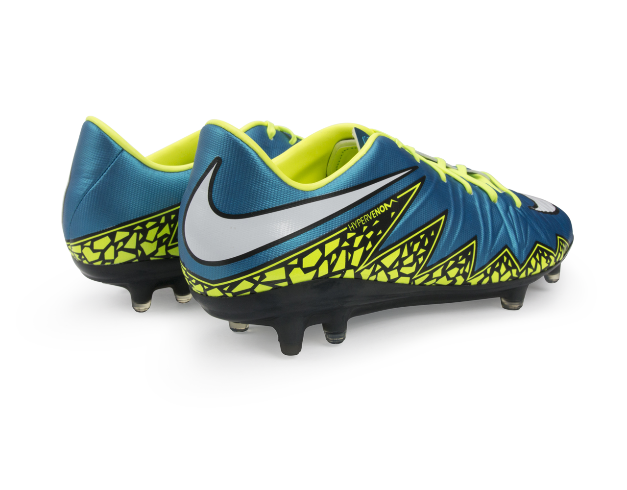 Nike Women's Hypervenom Phatal II FG Blue Lagoon/Volt/Black - Image 4