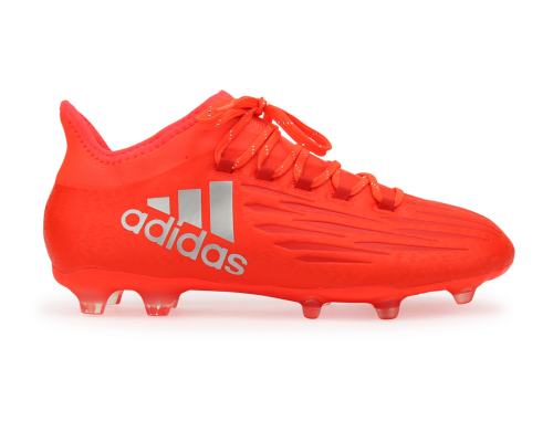 adidas Men's X 16.2 FG/AG Solar Red/Metalic Silver