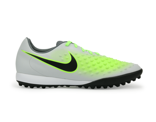 Nike Men's MagistaX Onda II Turf Soccer Shoes Pure Platinum/Black/Ghost Green