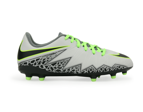 Nike Kids Hypervenom Phelon II FG Pure Platinum/Black/Ghost Green