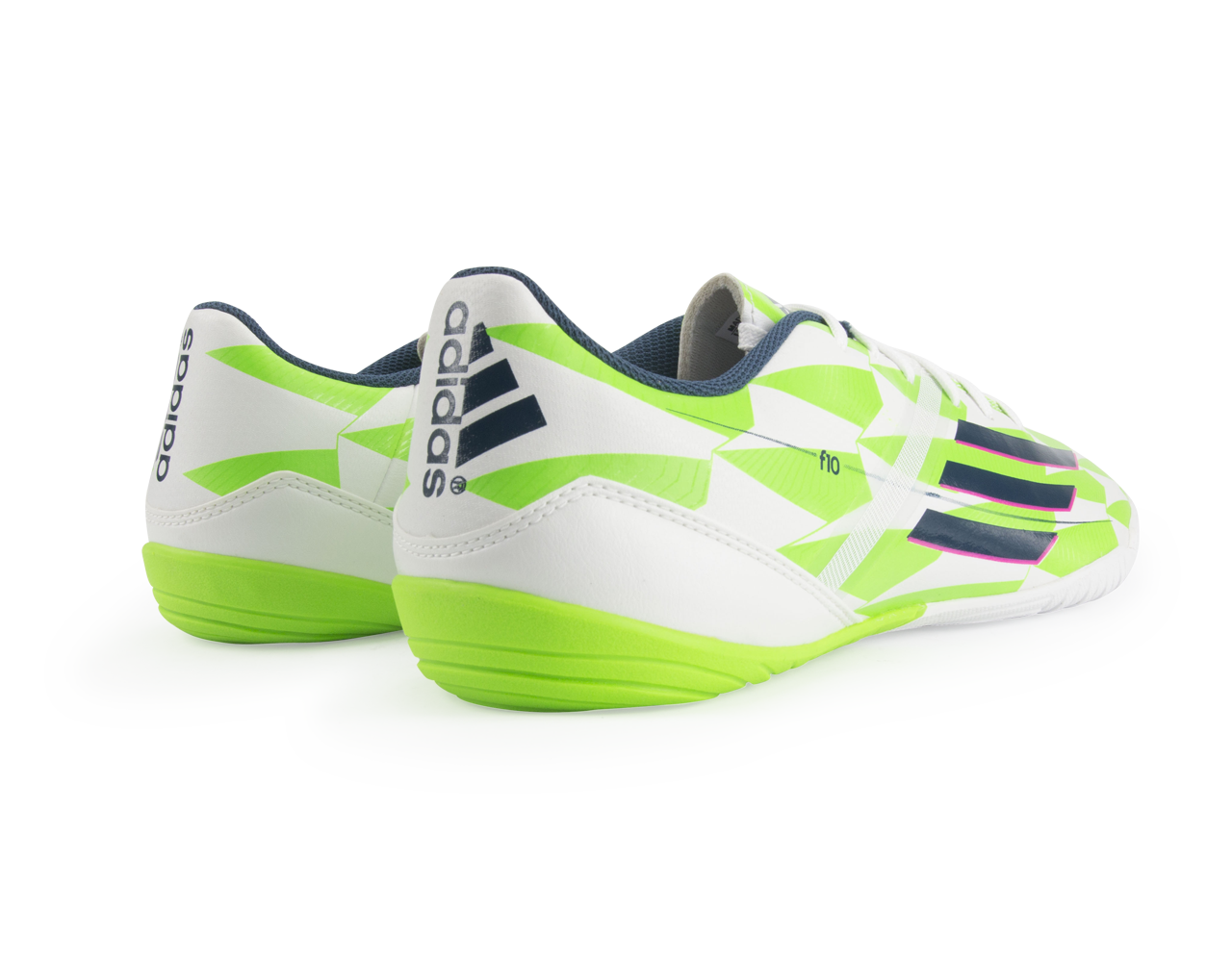 adidas Men's F10 Indoor Soccer Shoes White - Image 2