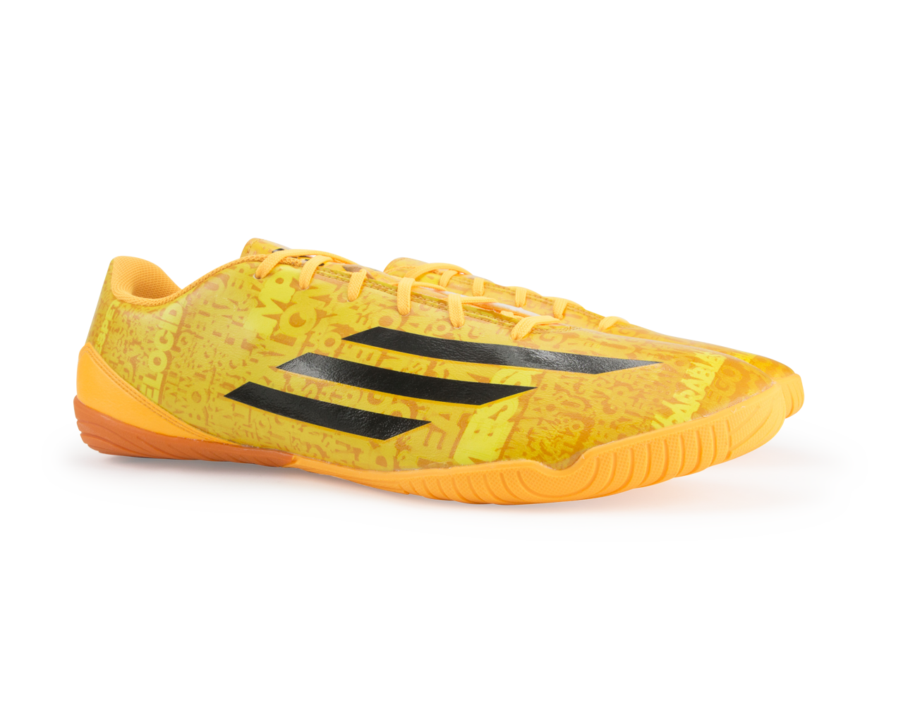 adidas Men's F10 Indoor Soccer Shoes Messi Solar Gold/Black - Image 5