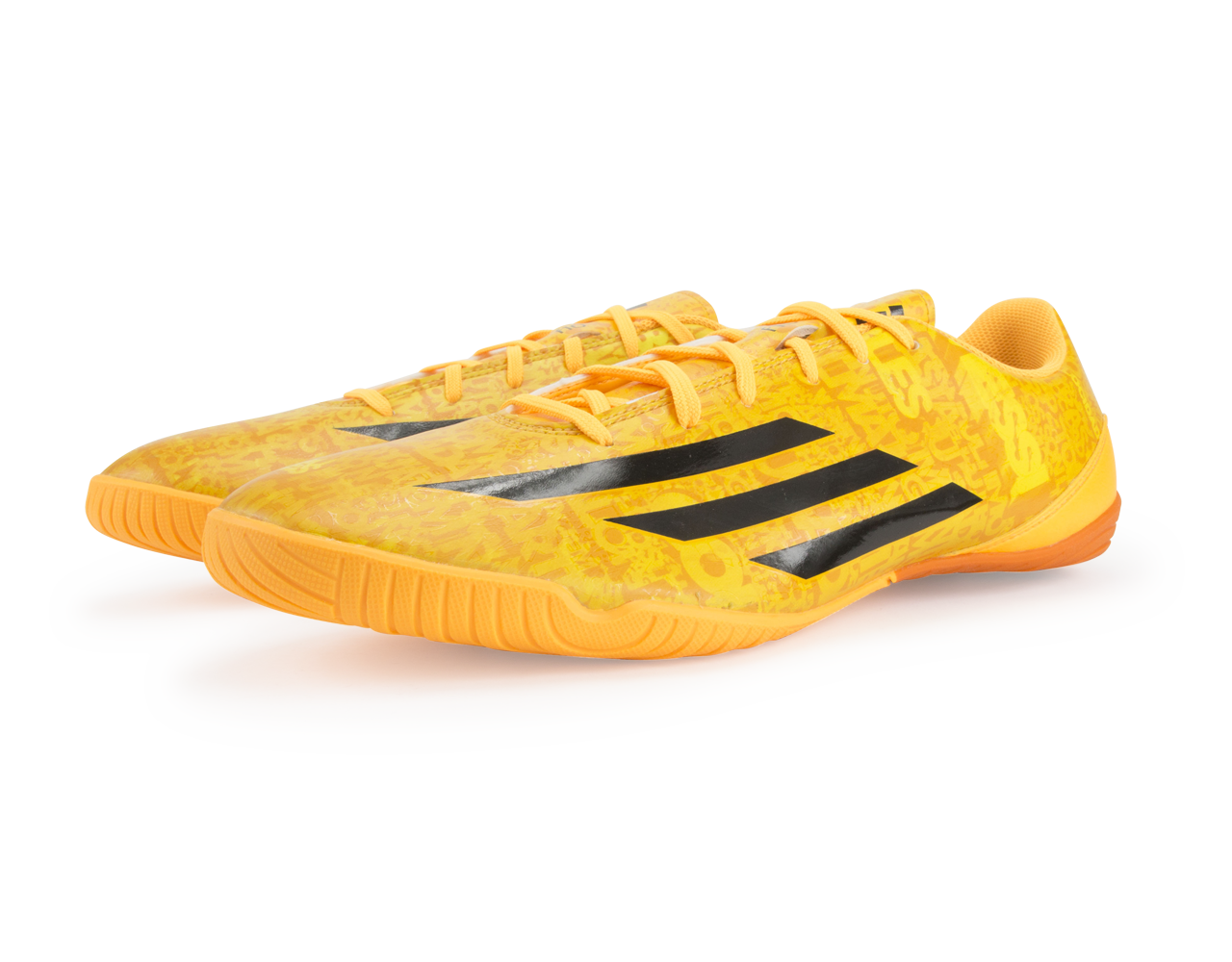 adidas Men's F10 Indoor Soccer Shoes Messi Solar Gold/Black - Image 6