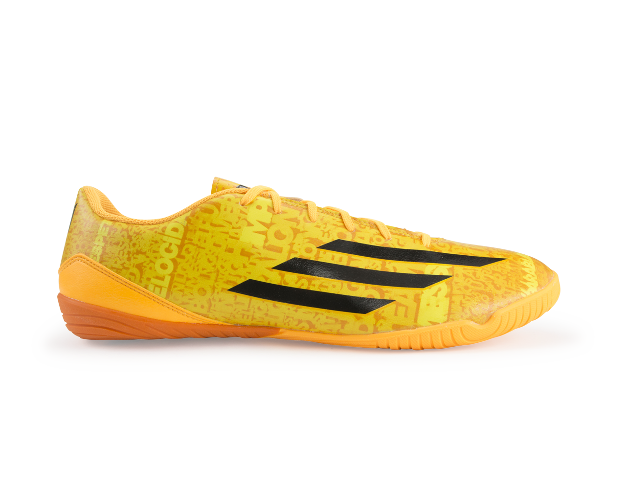 adidas Men's F10 Indoor Soccer Shoes Messi Solar Gold/Black