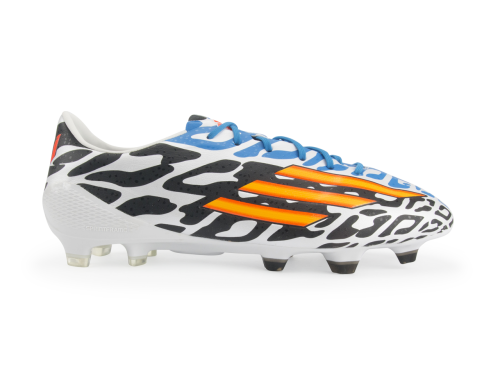 adidas Men's F50 adizero FG Messi (Battle Pack) White/Neon Orange/Black