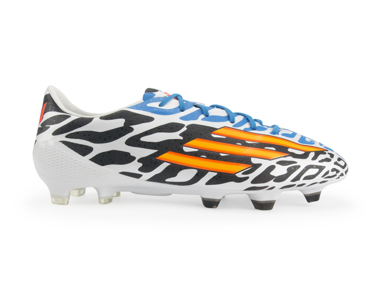 adidas Men's F50 adizero FG Messi (Battle Pack) White/Neon Orange/Black