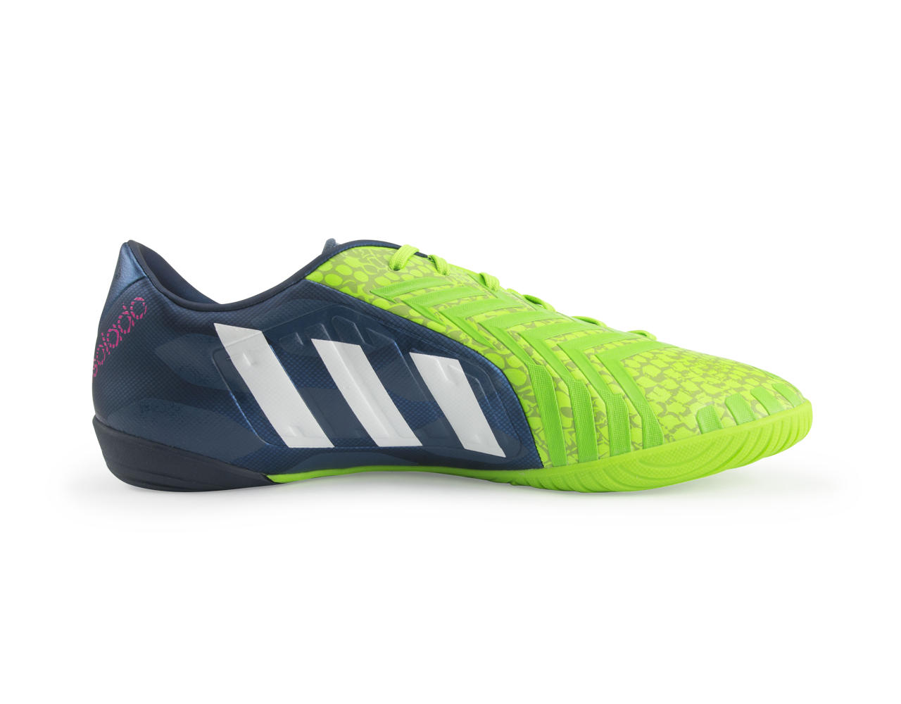 adidas Men's Predator Absolado Instinct Indoor Soccer Shoes Rich Blue/Running White/Neon Green - Image 6