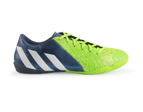 adidas Men's Predator Absolado Instinct Indoor Soccer Shoes Rich Blue/Running White/Neon Green
