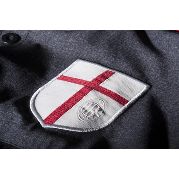 adidas Men's AC Milan Anthem Jacket Black/Victory Red/Core White - Image 3