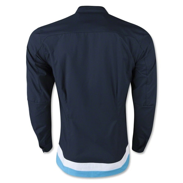 adidas Men's Chelsea Anthem Jacket Marine/White - Image 2