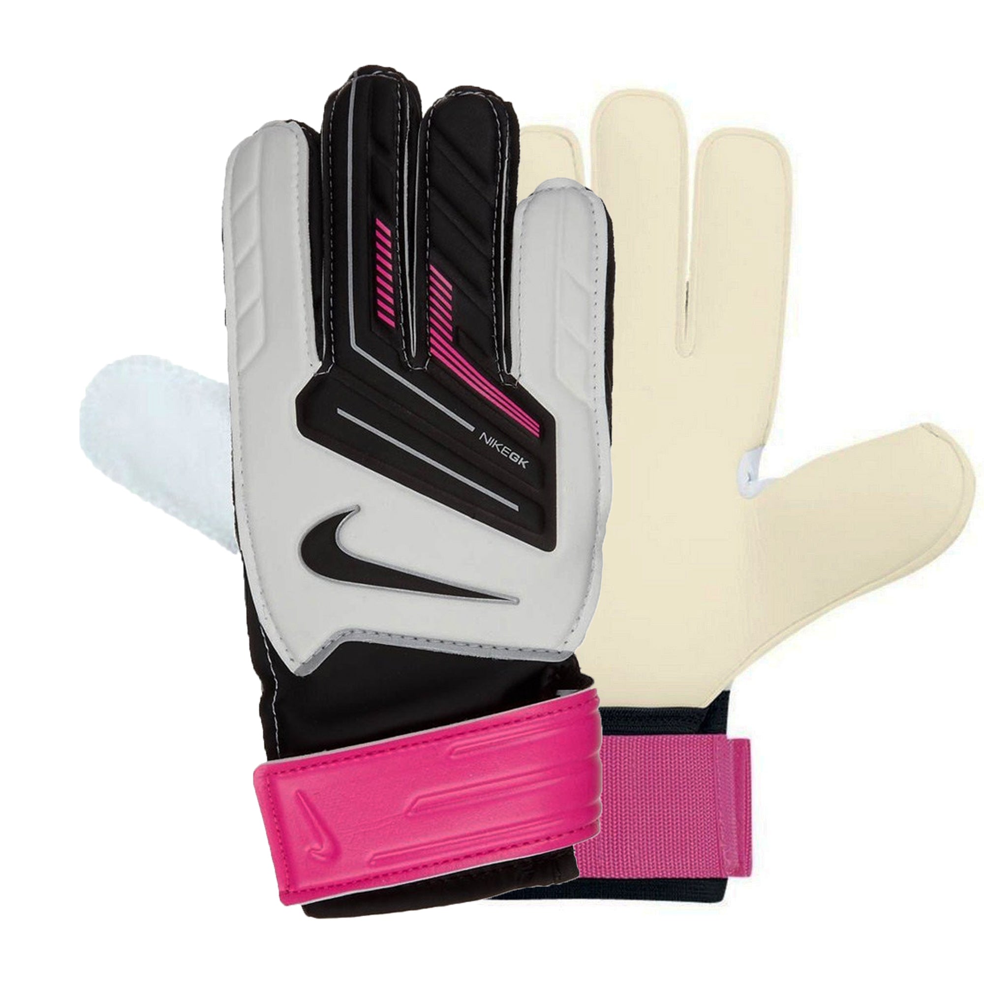 Nike Kids Goalkeeper Grip Gloves White/Black/Pink