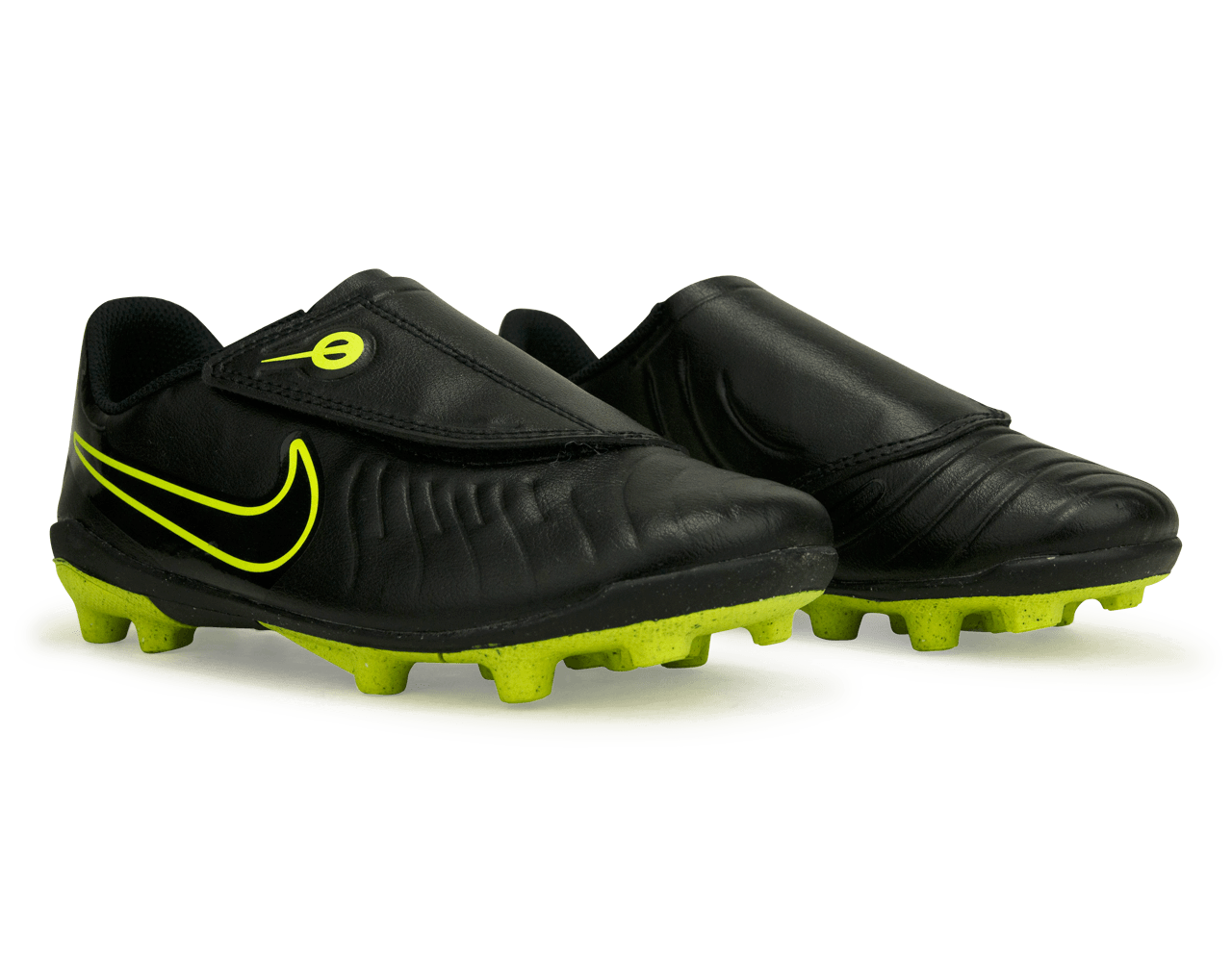 Nike Kids Tiempo Legend 10 Club FG/MG PS (V) Black/Volt - Image 4