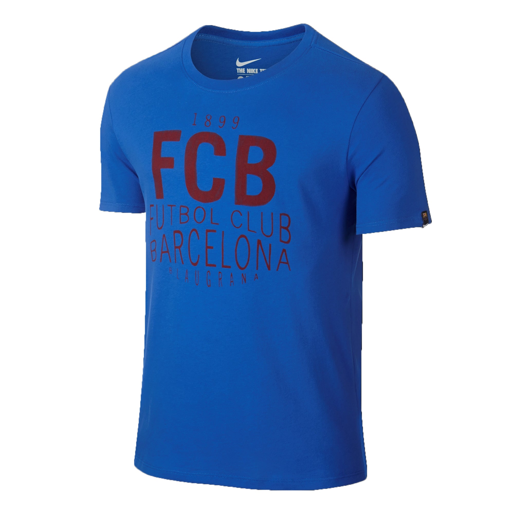 Nike Men's FC Barcelona Squad T-Shirt Royal/Red