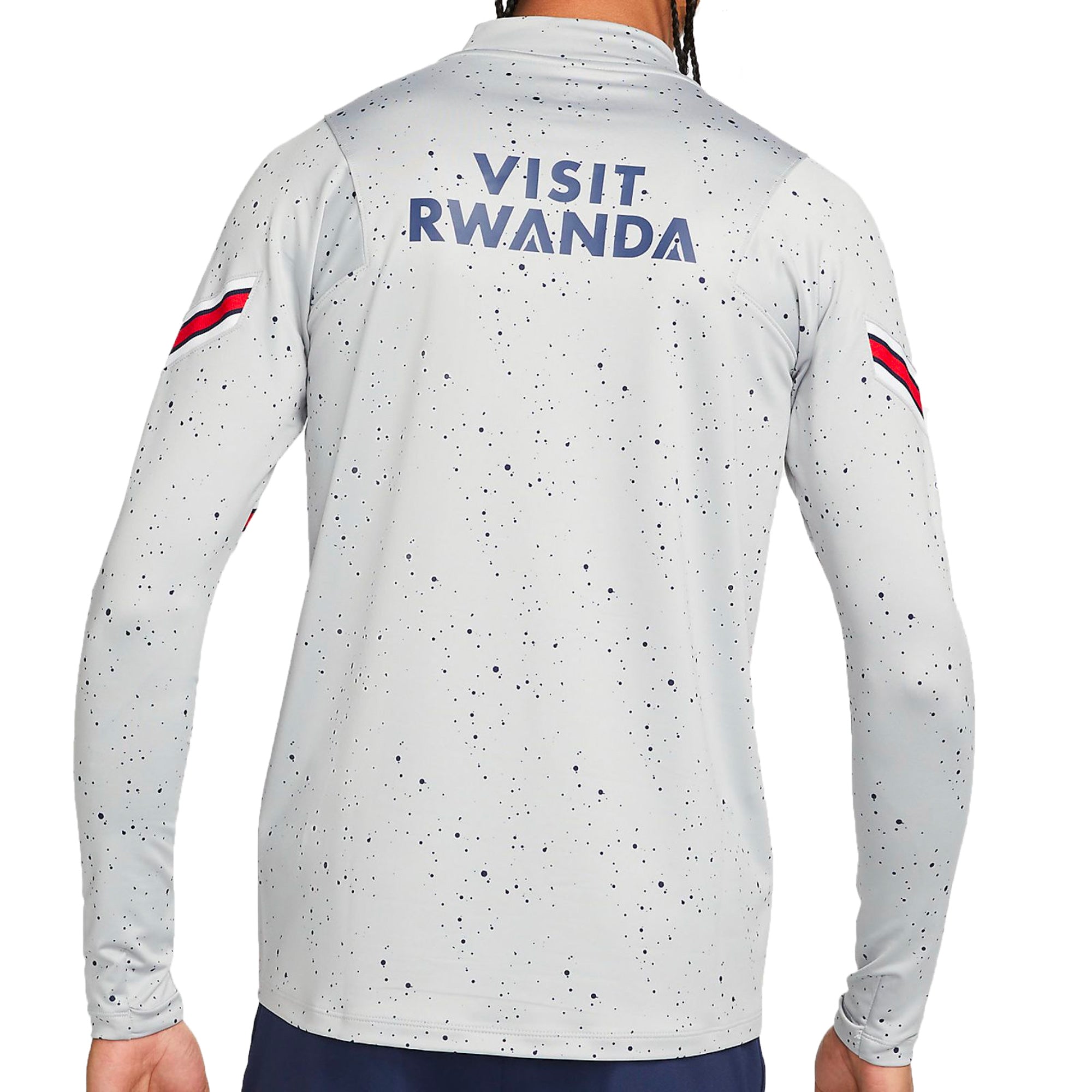 Nike Men's PSG Strike Drill Top 2022 Grey/Navy - Image 2