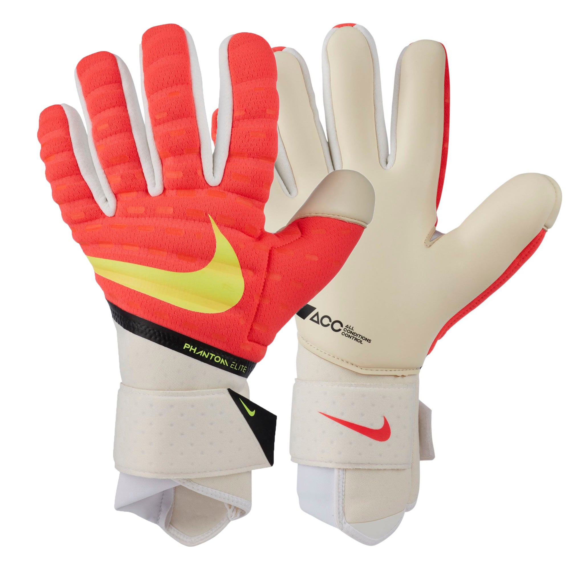 Nike Men's Phantom Elite Goalkeeper Gloves Red/White/Yellow