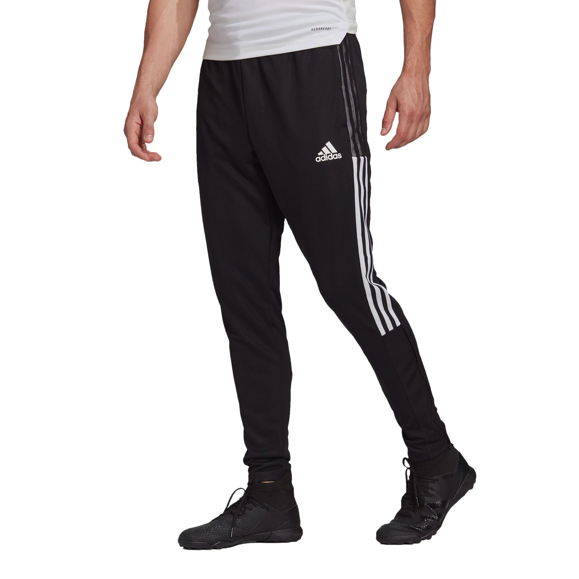adidas Men's Tiro 21 Track Pants Black/White - Image 2