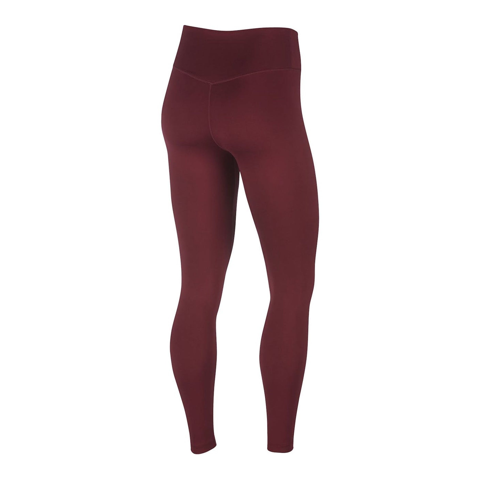 Nike Women's Dri-Fit One Mid-Rise Tights Dark Beetroot/White - Image 2