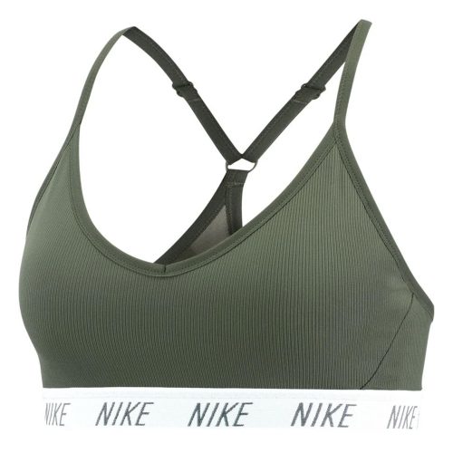 Nike Women's Indy Dri-FIT V-Neck Sports Bra Juniper Fog/White
