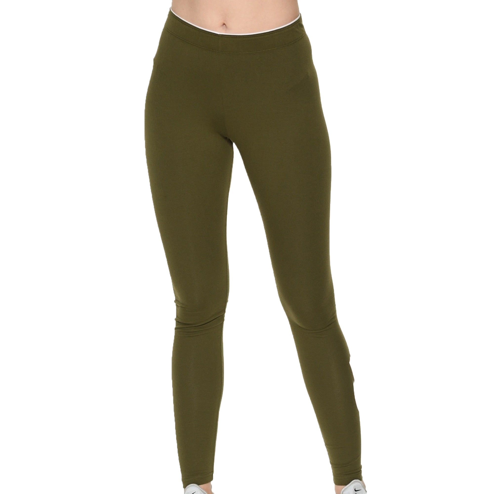 Nike Women's Leg-A-See High Waist Tights Olive Canvas