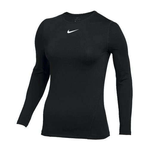 Nike Women's Pro All Over Mesh Training Long Sleeve Top Black