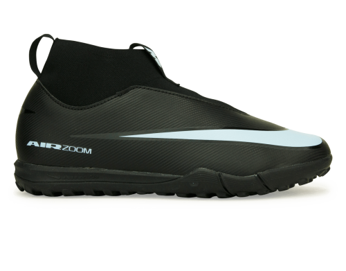 Nike Kids Zoom Mercurial Superfly 10 Academy TF Black/Ice Blue