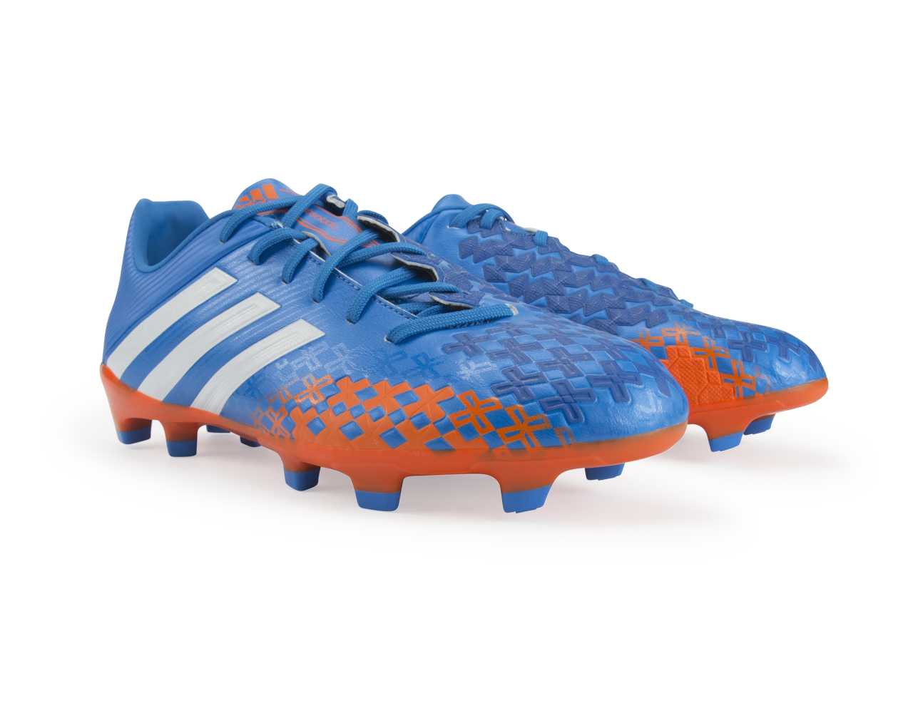 adidas Men's Predator Absolado LZ TRX FG Prime Blue/Running White/Orange - Image 6