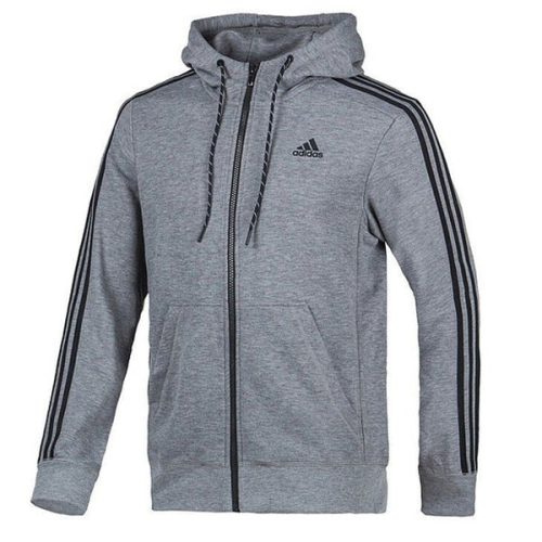adidas Men's Essentials Hoodie Dark Grey/Black