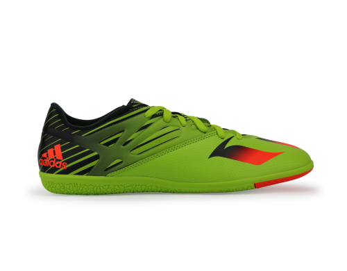 adidas Men's Messi 15.3 Indoor Soccer Shoes Solar Slime/Solar Red/Black