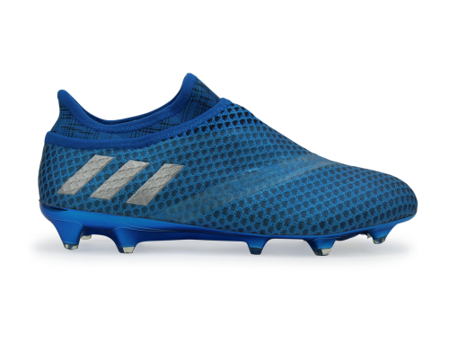 adidas Men's Messi 16+ PUREAGILITY FG Sho Blue/Metallic Silver