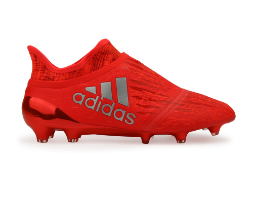 adidas Men's X 16+ PURECHAOS FG Solar Red/Metalic Silver