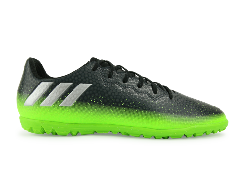 adidas Kids Messi 16.3 Turf Soccer Shoes Dark Grey/Silver Metalic/Solar Green