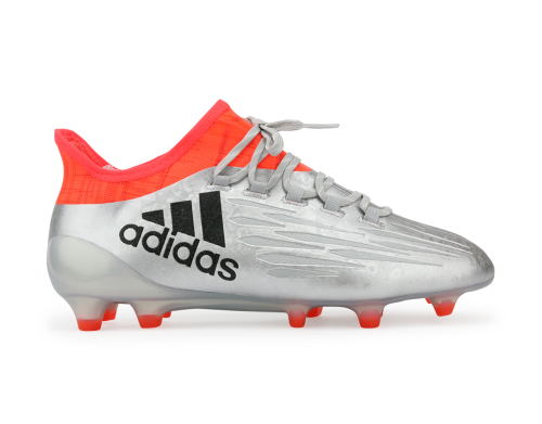 adidas Men's X 16.1 FG Silver Metalic/Core Black/Solar Red