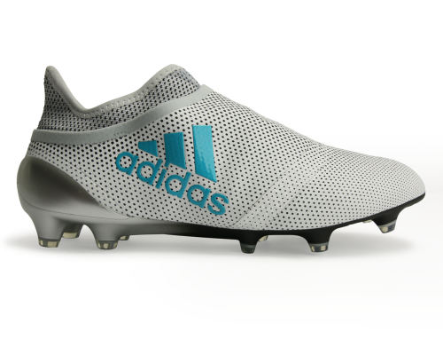 adidas Men's X 17+ Purespeed FG White/Energy Blue/Clear Grey