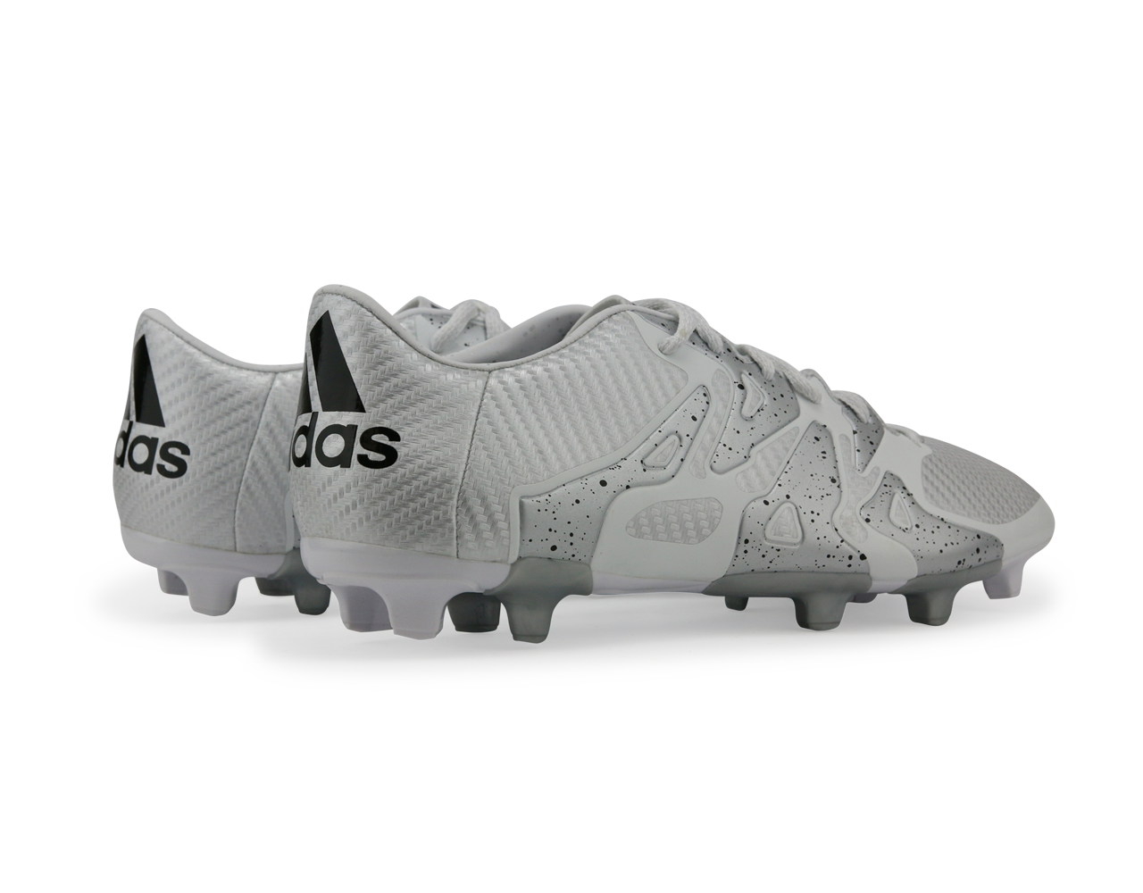 adidas Men's X 15.3 FG/AG White/Core Black/Silver Metallic - Image 4