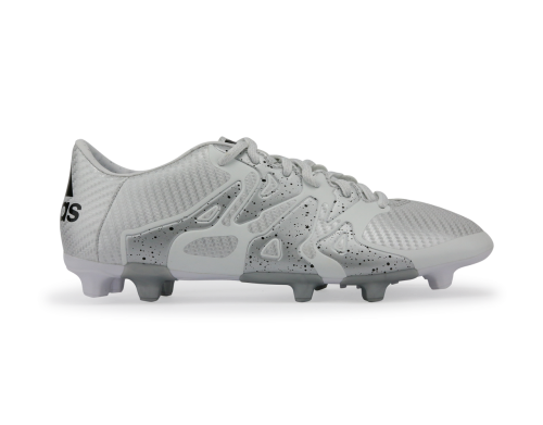 adidas Men's X 15.3 FG/AG White/Core Black/Silver Metallic