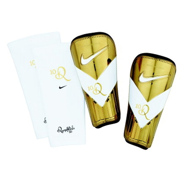Nike Tiempo Ronaldinho Shin Guard Gold/White