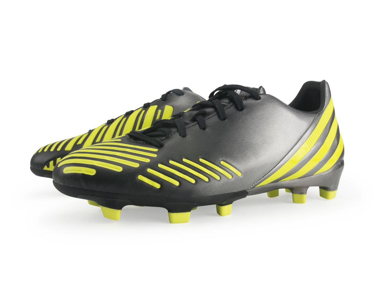 adidas Men's Predator Absolado LZ TRX FG Black/Neo Iron Metallic/Lab Lime - Image 5