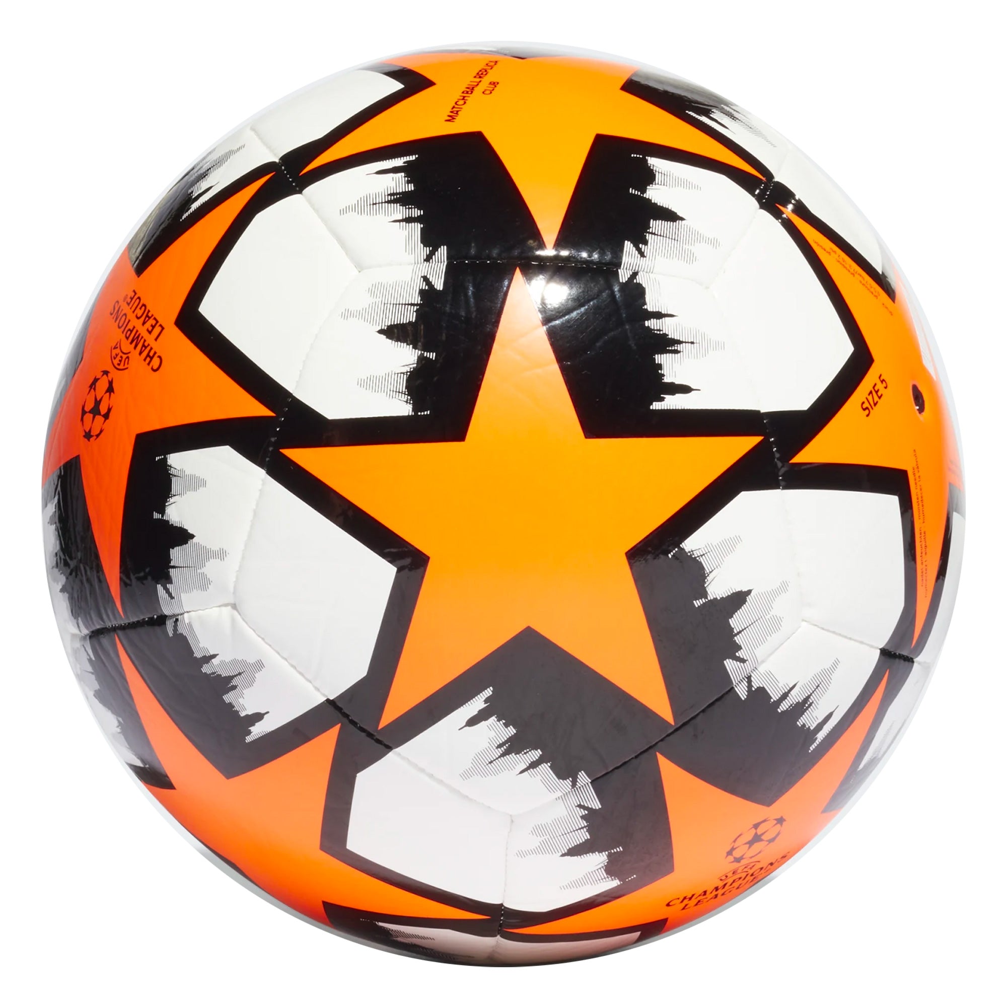 adidas Finale 22 UCL Club Ball Orange/White/Black - Image 2