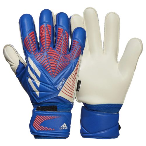 adidas Men's Predator Match Fingersave Goalkeeper Gloves Sapphire Edge