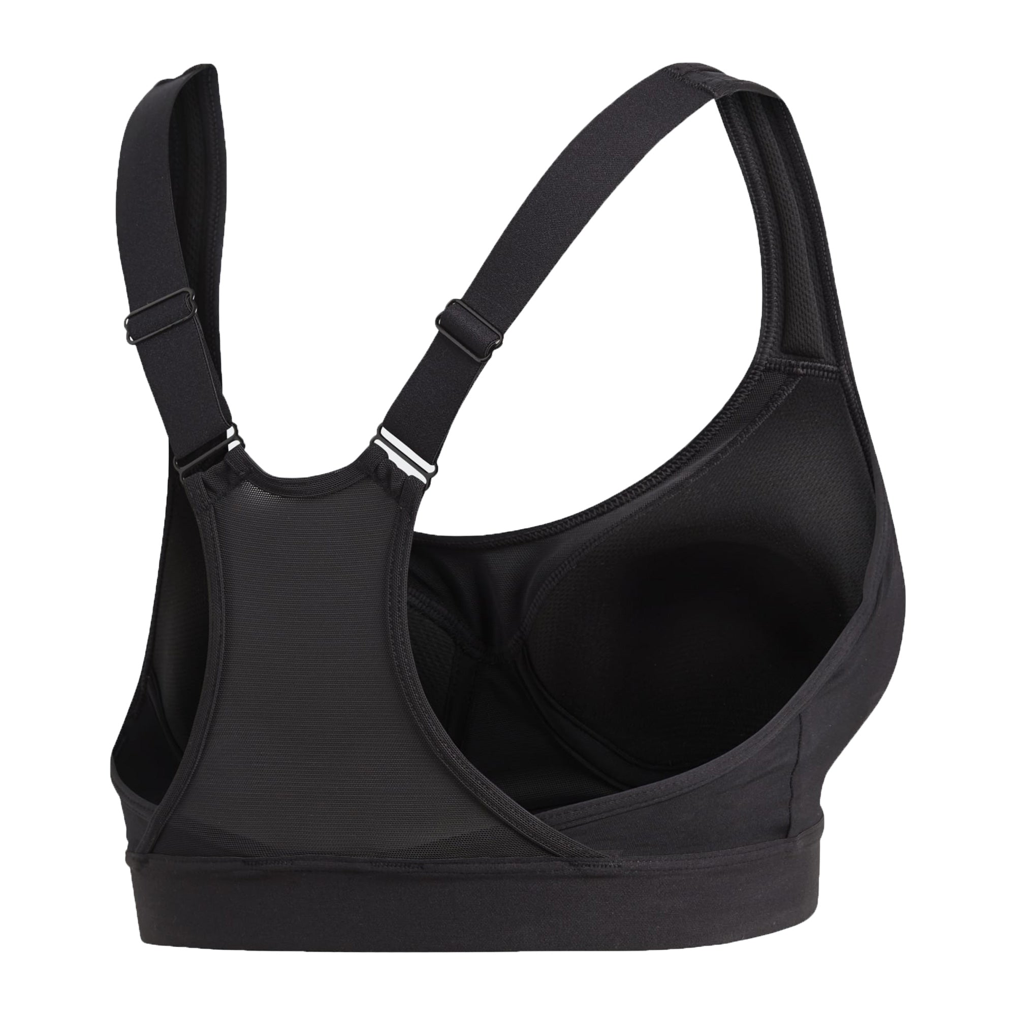 adidas Women's Stronger For It Racer Sports Bra Black - Image 2
