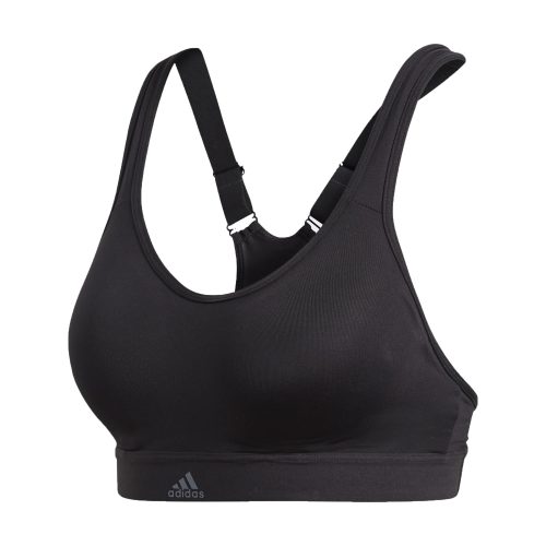 adidas Women's Stronger For It Racer Sports Bra Black
