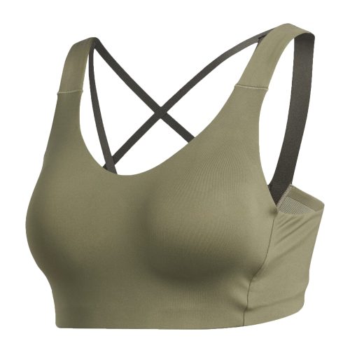 adidas Women's Stronger For It Alpha Sports Bra Legacy Green